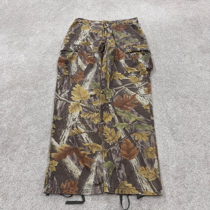Vintage Camo Realtree style cargo pants Y2K khaki M Master sportsman camouflage loose trousers