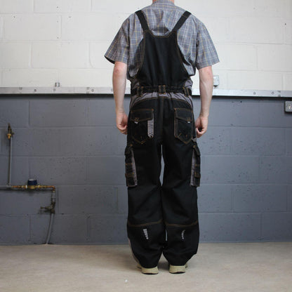 Ardon dungarees y2k workwear overalls black grey Bib & brace utility cargo pants