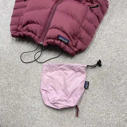 Y2K Patagonia technical puffer gilet pink Thick women's body warmer autumn