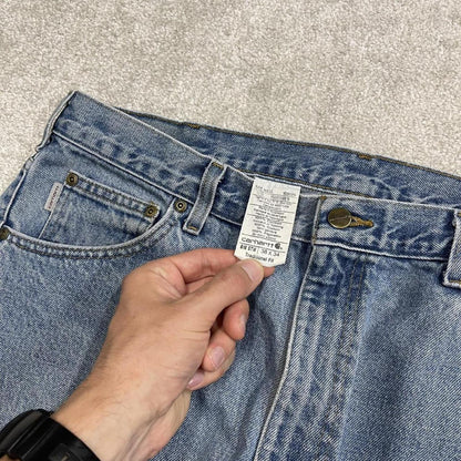 Carhartt jeans denim work pants blue Traditional fit 100% cotton skater style pants