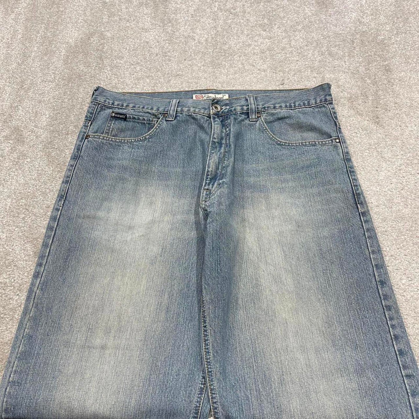 Y2K baggy Ecko Unltd jeans wide leg blue Loose fit denim skater style pants