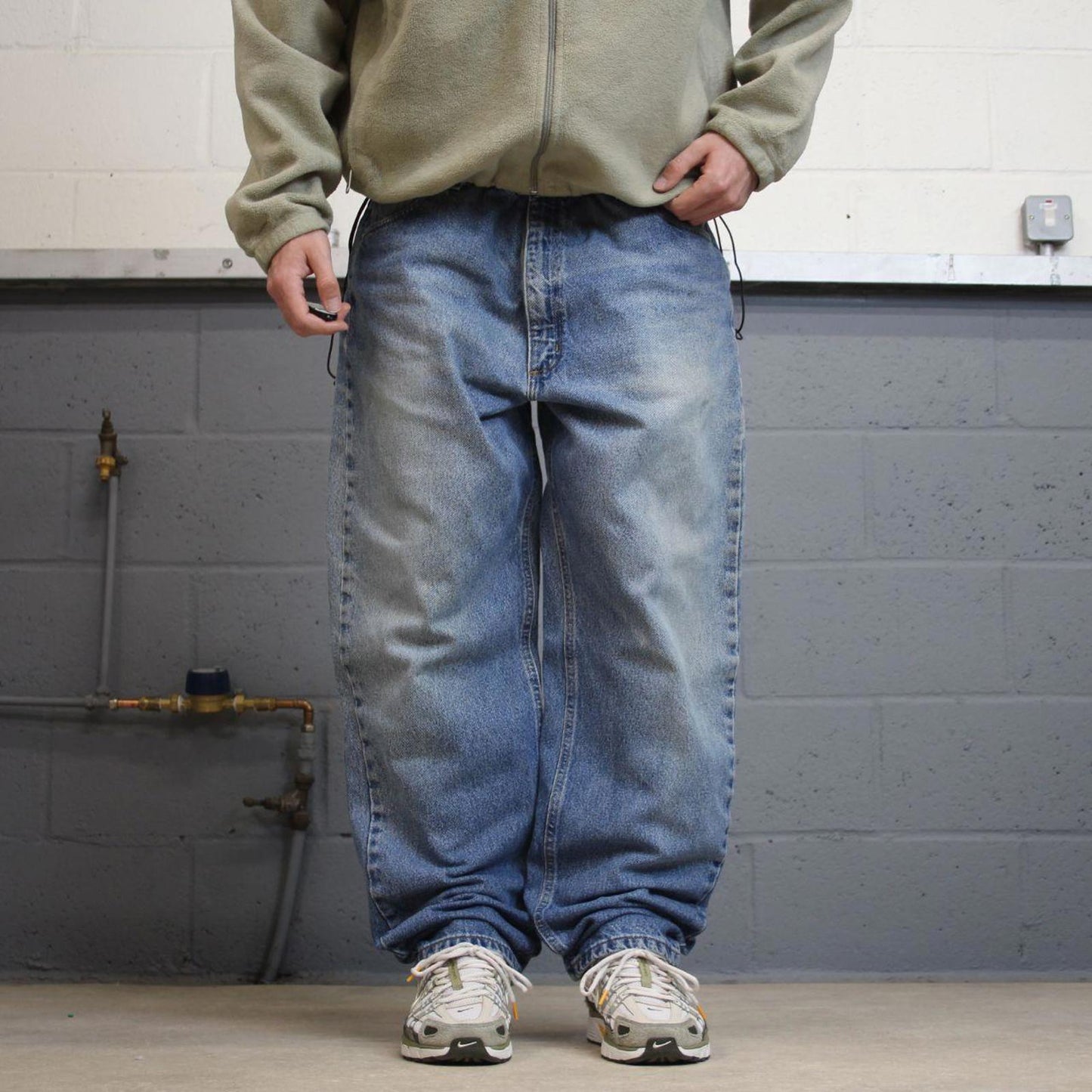 Y2K baggy Carhartt denim jeans blue Loose relaxed fit skate style workwear pants