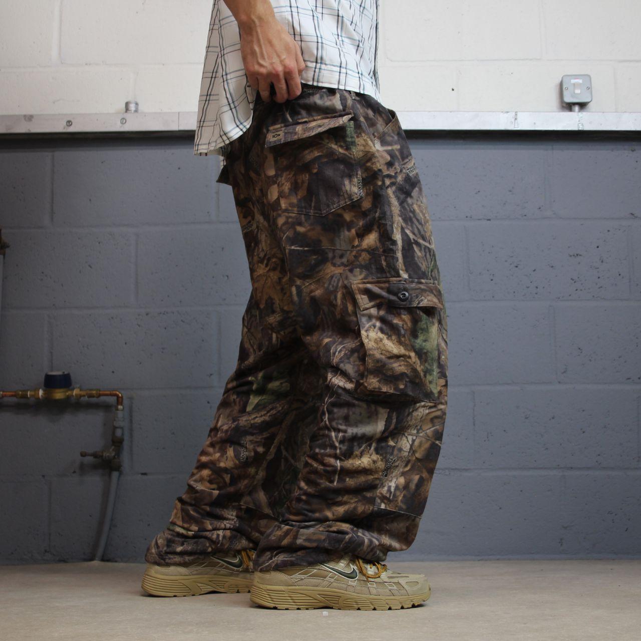 Fleece baggy camo cargo pants khaki Advantage timber Realtree camouflage trousers