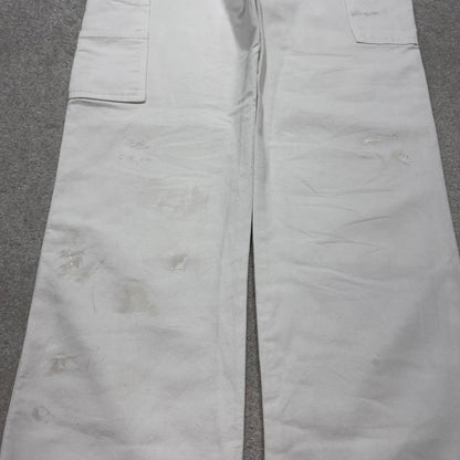 90s Dickies double knee carpenter pants white painters cargos W34L32 00s skater style workwear