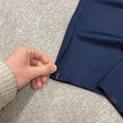 Vintage y2k Nike tracksuit bottoms navy Lightweight swoosh logo running track pants