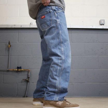 Vintage y2k Dickies jeans blue Straight leg denim skater style pants