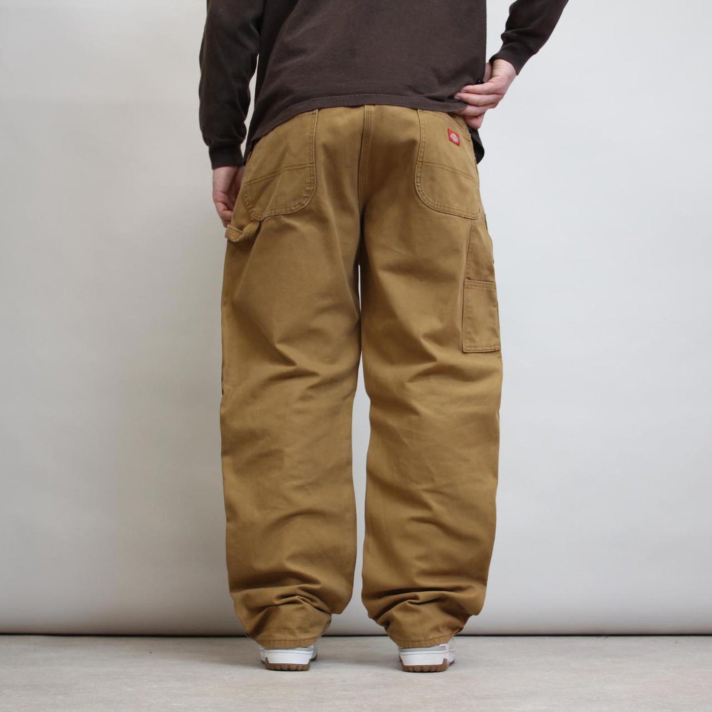 Tan Dickies carpenter jeans W40L32 Loose heavy canvas baggy cargo skate pants