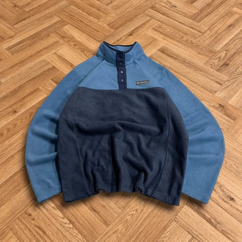 Columbia y2k snap t fleece blue navy men’s L autumnal pullover