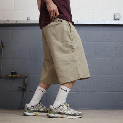 Baggy Dickies shorts carpenter khaki Twill chino skater style shorts wide long leg