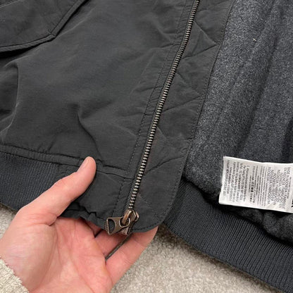 00s Quiksilver technical bomber jacket L men's y2k style fleece lined windbreaker