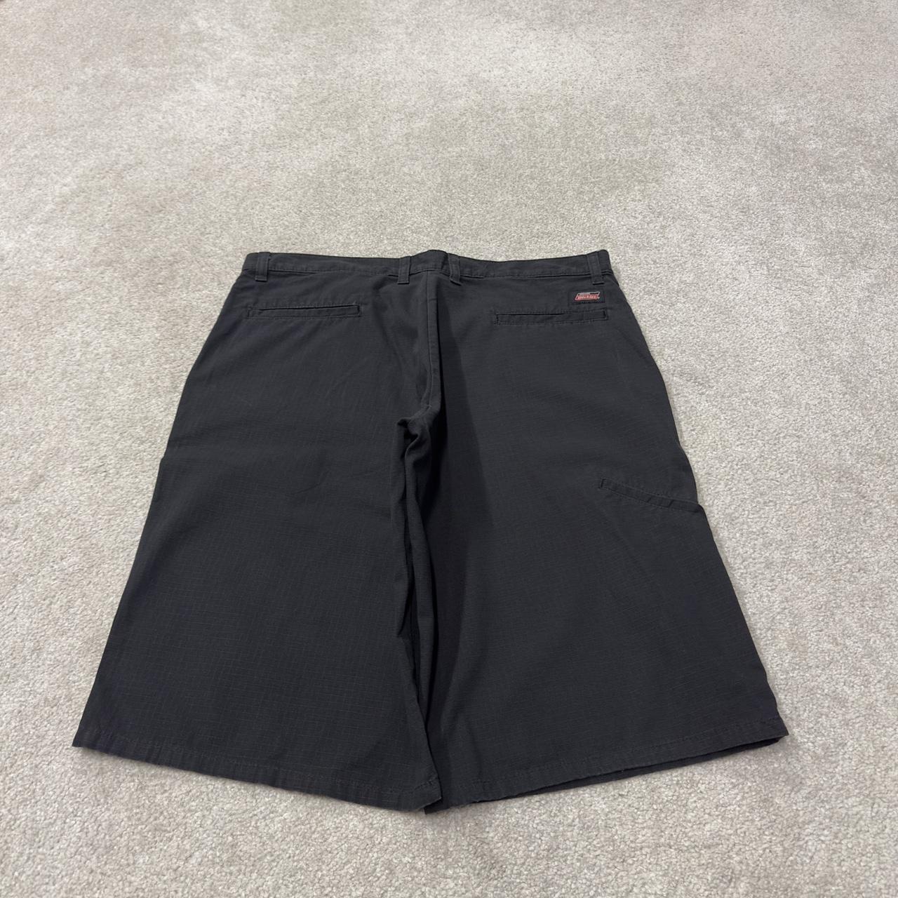 Dickies baggy carpenter shorts black W36 skater style shorts loose long leg festival