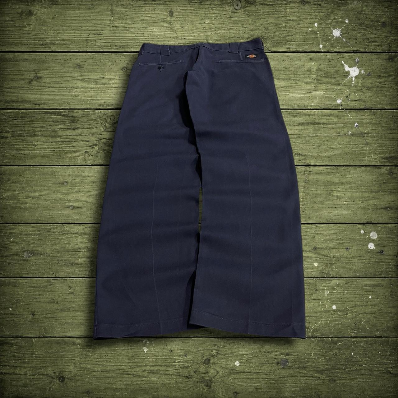 Dickies chino pants slim straight navy W32L31 Y2K chino skater style work trousers