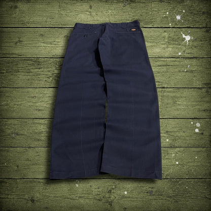 Dickies chino pants slim straight navy W32L31 Y2K chino skater style work trousers