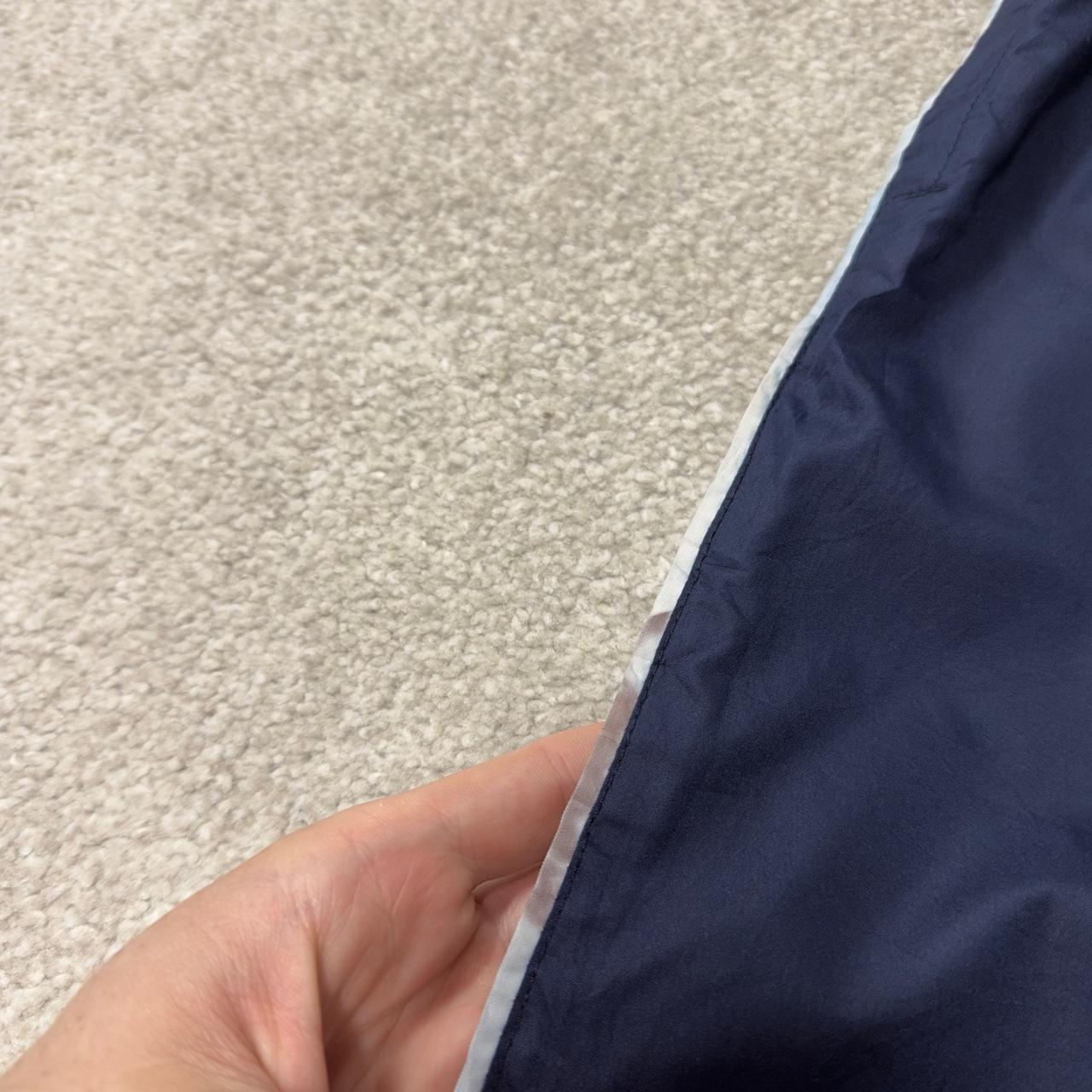Vintage Starter baggy tracksuit bottoms navy wide leg mesh lined casual track pants
