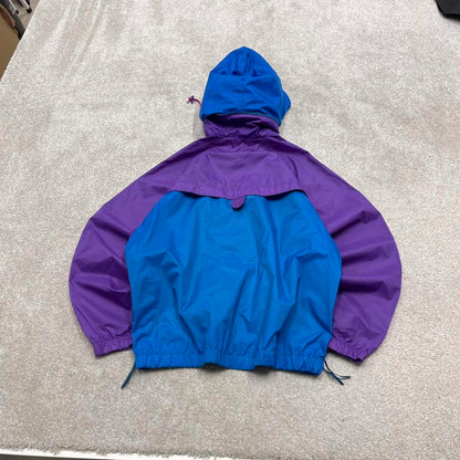 00s Columbia technical windbreaker jacket M women's lightweight y2k style blue purple hooded autumn