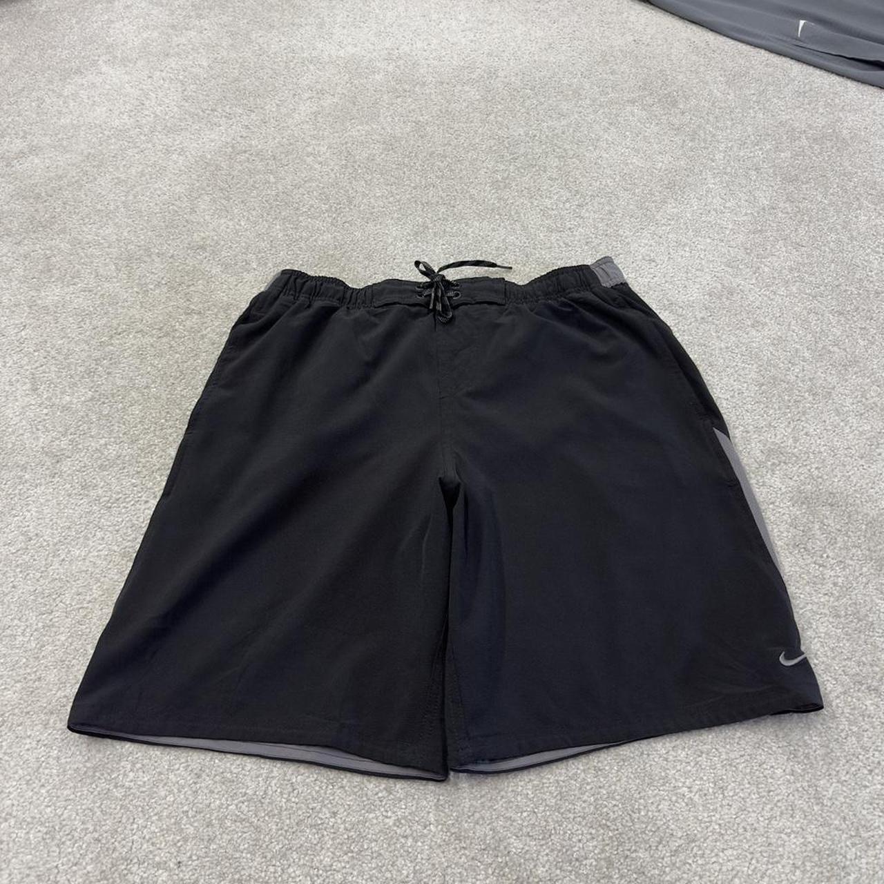 Nike swim shorts y2k beach shorts black Drawstring comfy loose floaty summer holiday