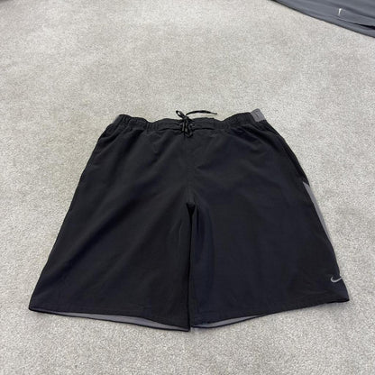 Nike swim shorts y2k beach shorts black Drawstring comfy loose floaty summer holiday