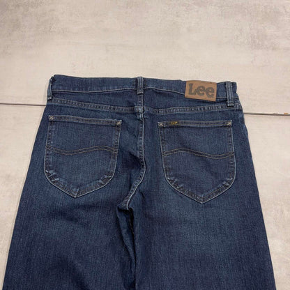 Blue Lee jeans W32L32 straight leg denim jeans waist patch