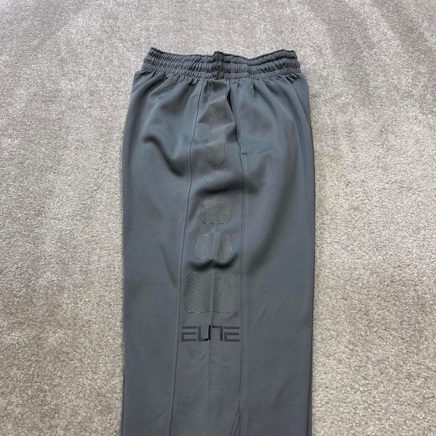 Grey loose Nike joggers Small y2k style Dri-Fit sweatpants Swoosh logo track pants