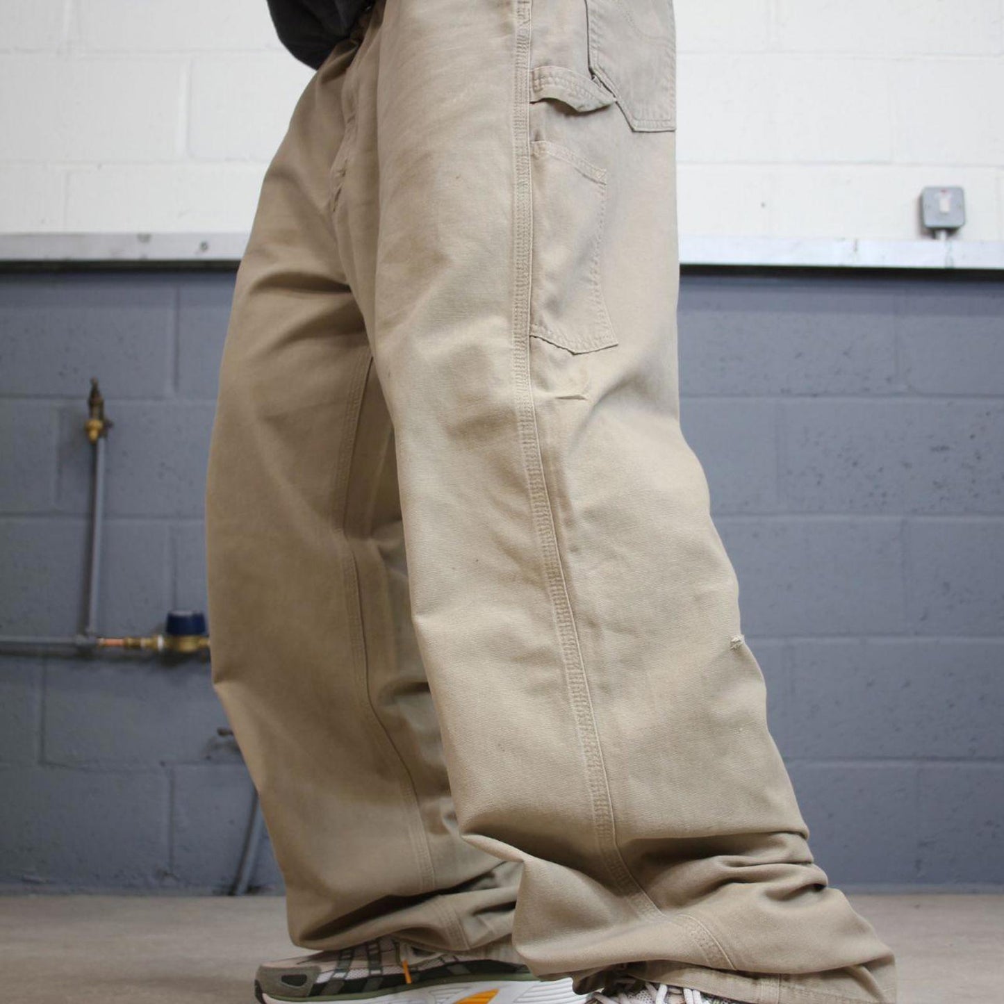 Carhartt carpenter pants W42L34 baggy beige loose fit skate pants