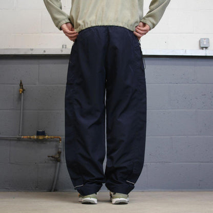 Vintage y2k baggy Champion tracksuit bottoms navy Loose unlined embroidered track pants