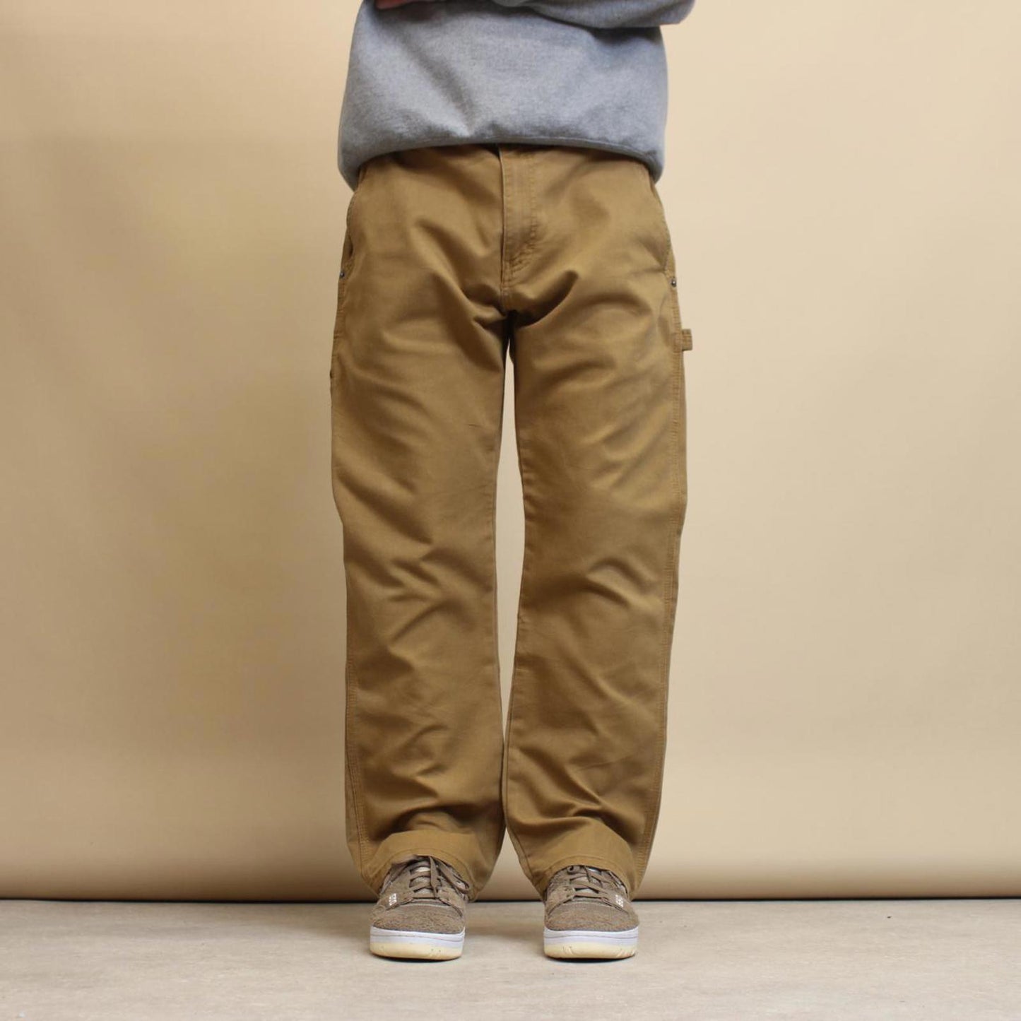 Tan Dickies carpenter jeans W36L30 loose canvas 90s style skater cargos