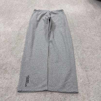 Under armour grey joggers loose leg large y2k Loose casual 2000s style jogging bottoms