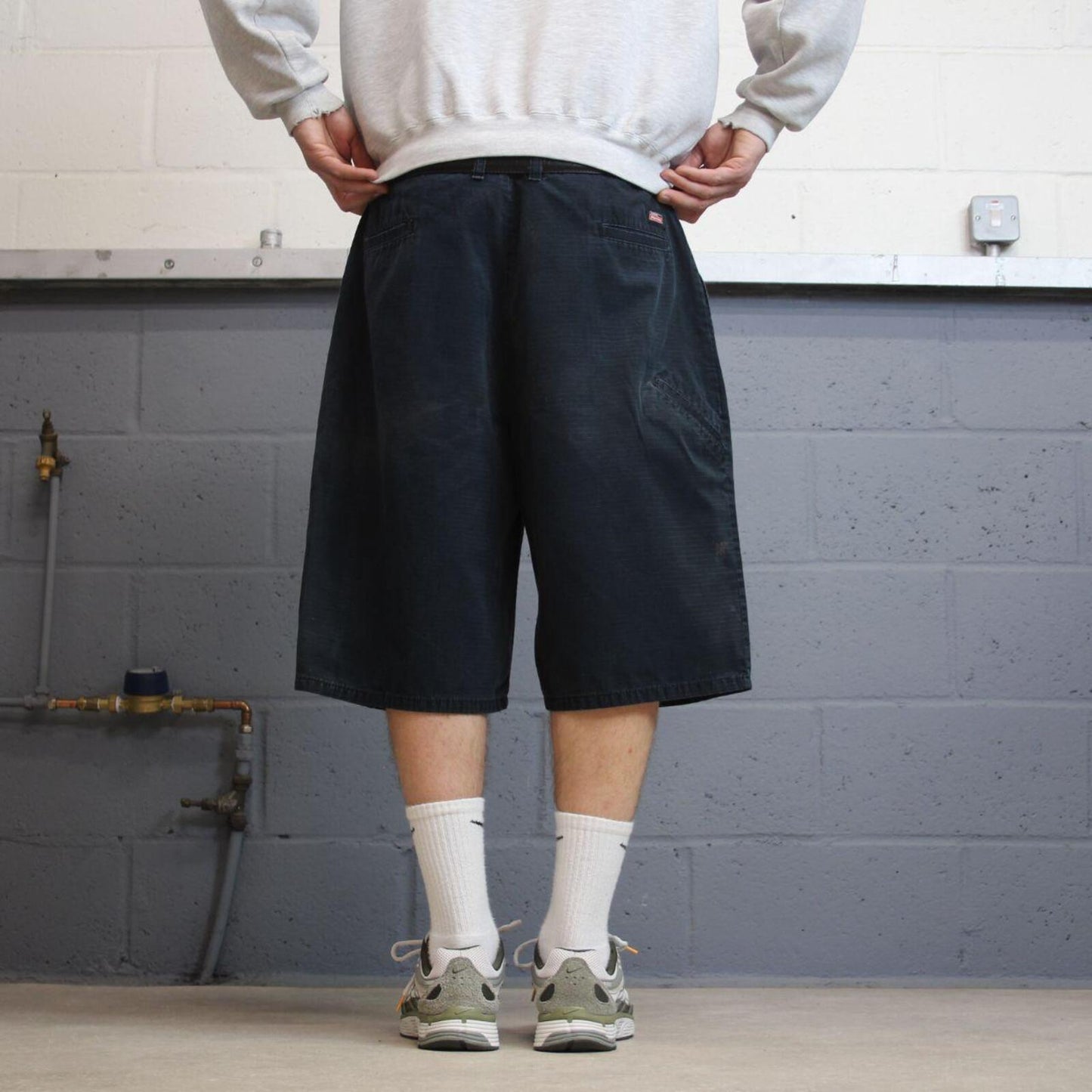 Y2k Dickies carpenter shorts black W38 Canvasy style skater shorts loose leg festival shorts