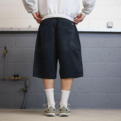 Y2k Dickies carpenter shorts black W38 Canvasy style skater shorts loose leg festival shorts