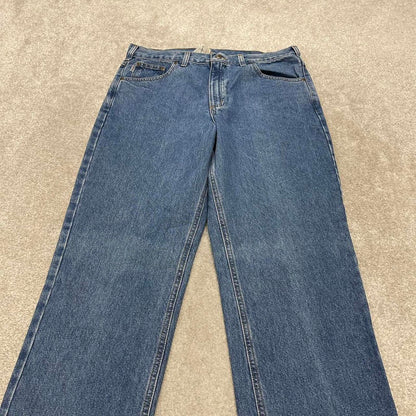 Vintage Carhartt jeans 90s skater style W36L32 blue denim 5 pocket workwear jeans