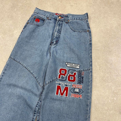 Blue Machine jeans size 18 W26L29 embroidered y2k style pants