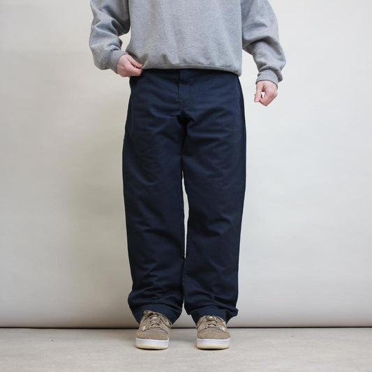 Navy Dickies pants W38L32 twill chino style slim taper skater pants
