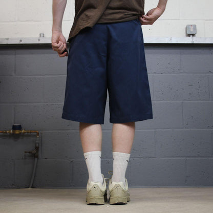 Dickies carpenter shorts long leg navy Twill chino skater style shorts loose long leg