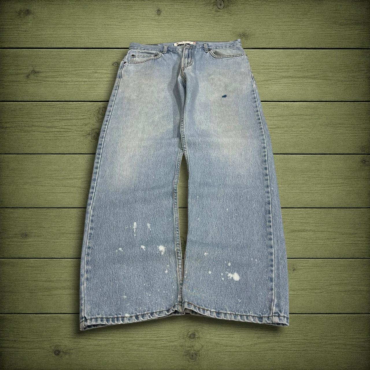 Y2K Levi’s 505 jeans straight leg light wash blue Straight fit 5 pocket pants red tab logo