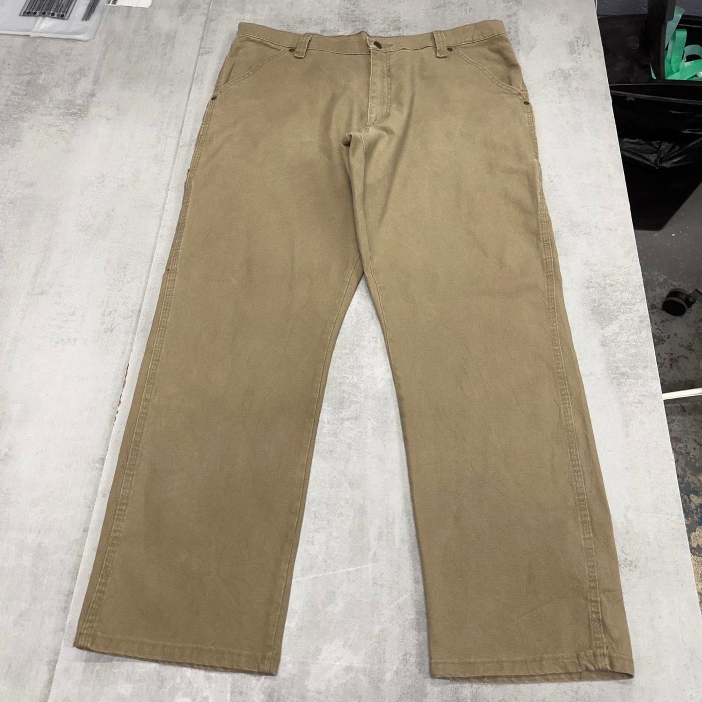 Wrangler carpenter trousers W38L30 sand beige 90s workwear skate style cargo pants