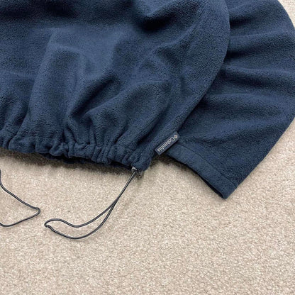 00s Columbia technical fleece M women's navy full zip up y2k style autumn adjustable waist