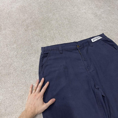 Carhartt carpenter pants y2k navy Loose dungaree fit skater style workwear trousers