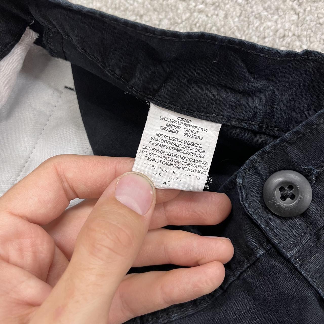 Y2K Dickies utility shorts W32 black Loose lightweight summer carpenter shorts with patch logo
