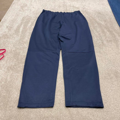 00s Nike tracksuit bottoms navy 3XL loose y2k style sportswear track pants gym wear