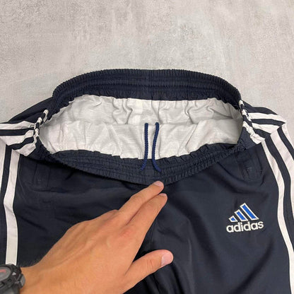 Navy Adidas embroidered trackies S