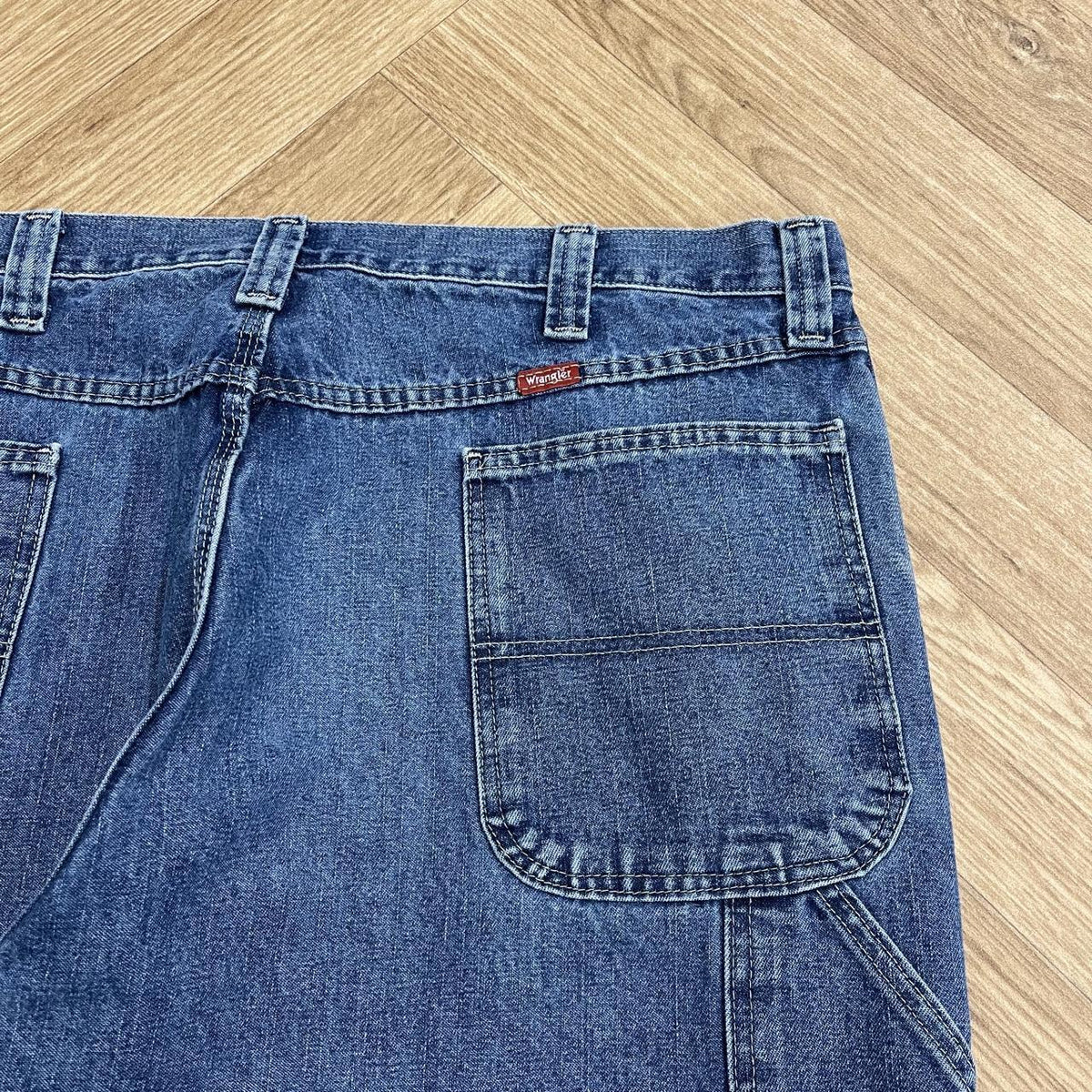 Vintage Wrangler baggy carpenter jeans y2k Loose fit denim utility workwear skate trousers