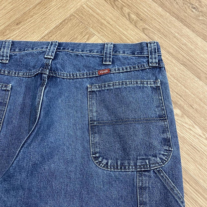 Vintage Wrangler baggy carpenter jeans y2k Loose fit denim utility workwear skate trousers