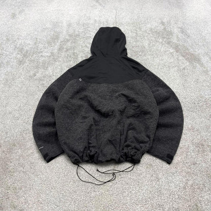 Y2K Columbia technical windbreaker fleece jacket grey Omni-wind hooded tech coat embroidered