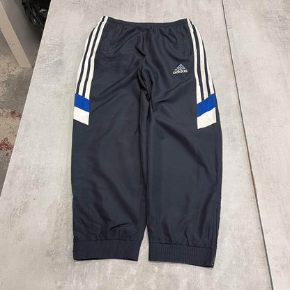 Navy Adidas embroidered trackies S