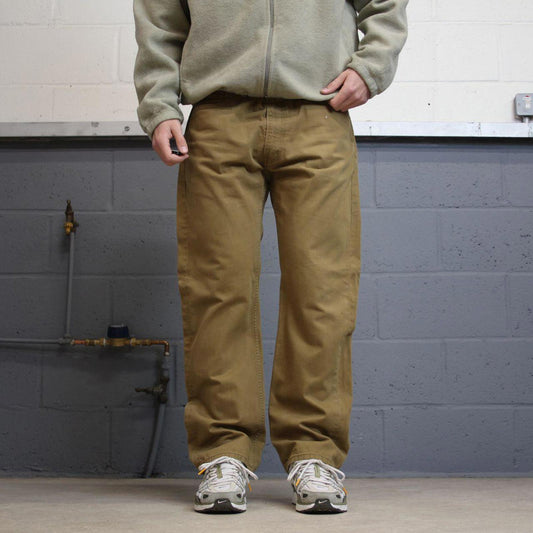 Vintage y2k Levis 505 jeans tan Casual style 5 pocket 100% cotton pants