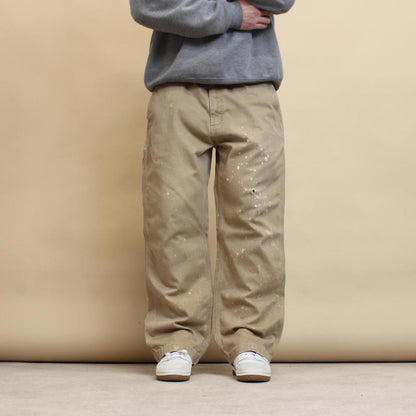 Carhartt carpenter trousers W40L30 relaxed fit tan 90s style cargos