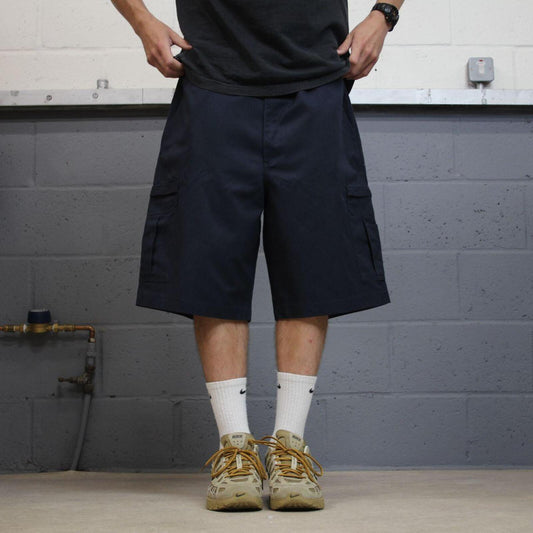 Dickies baggy cargo shorts navy Chino style skater shorts wide leg festival