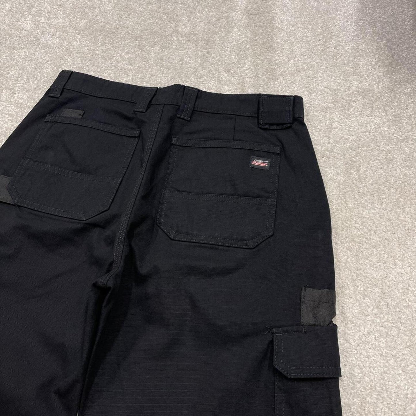 Y2k Dickies cargo work shorts black Ripstop style skater shorts loose utility