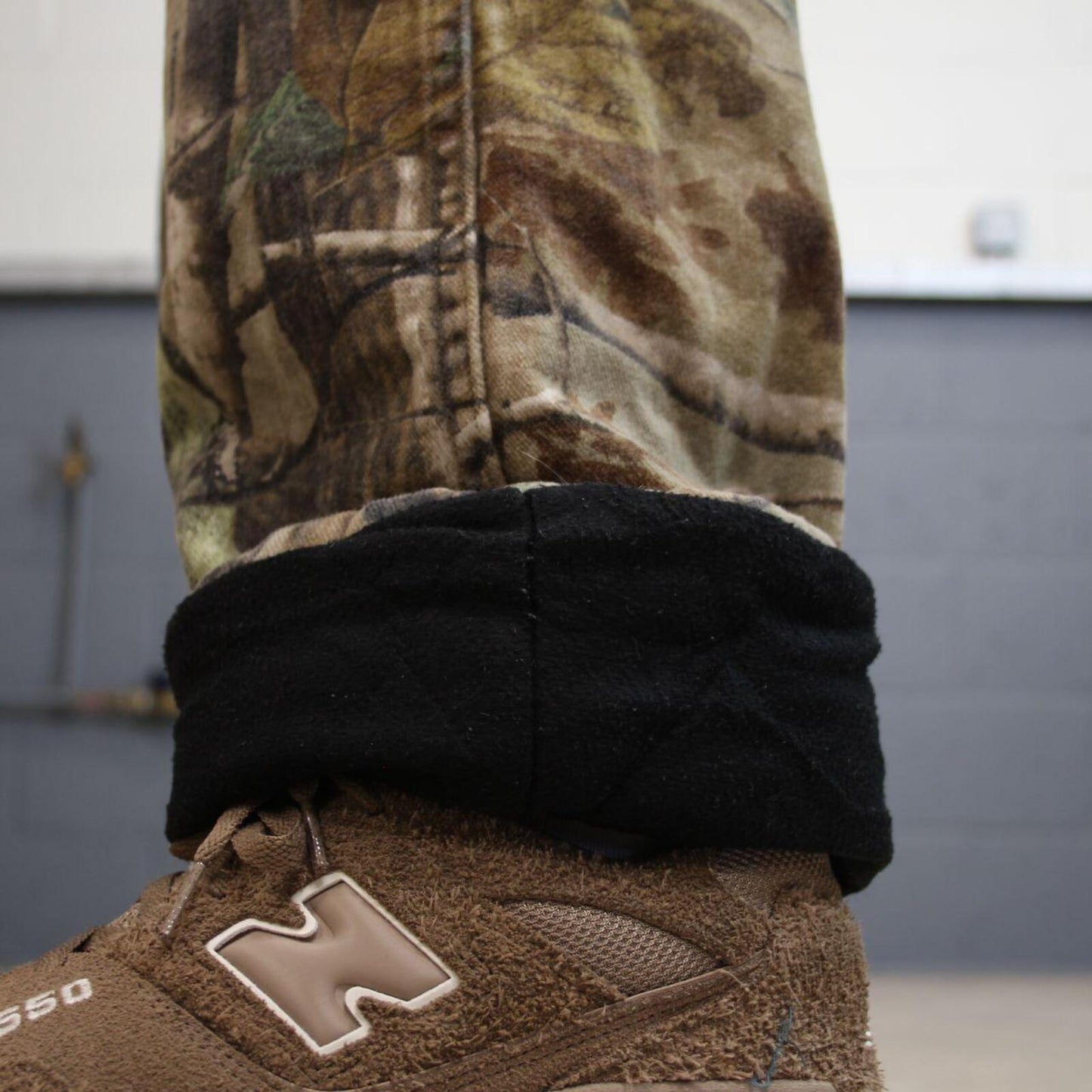 Wrangler camo jeans W34L30 khaki green straight leg Realtree camouflage pants fleece lined