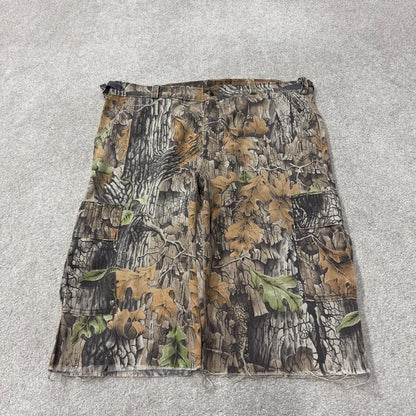 Y2K camo cargo shorts utility XL khaki Loose leg camouflage hunting style cargos